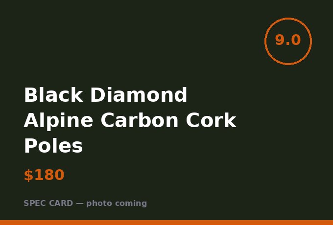 Black Diamond Alpine Carbon Cork Poles