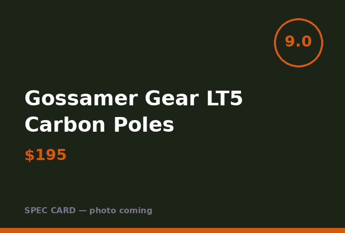 Gossamer Gear LT5 Carbon Poles
