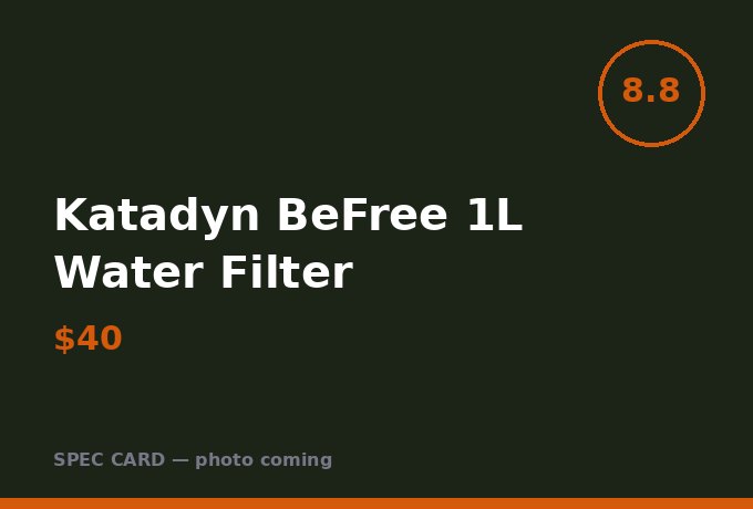 Katadyn BeFree 1L Water Filter