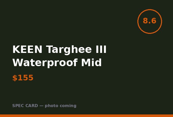 KEEN Targhee III Waterproof Mid