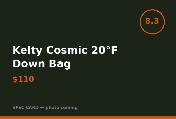 Kelty Cosmic 20°F Down Bag