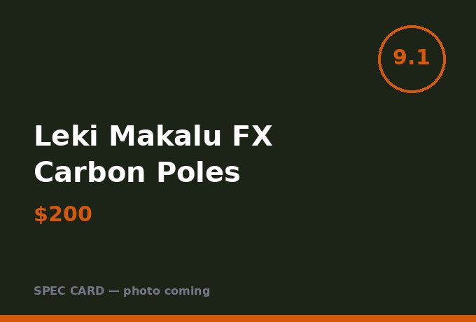 Leki Makalu FX Carbon Poles