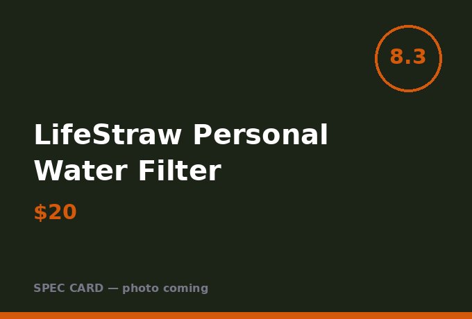 LifeStraw Personal Water Filter