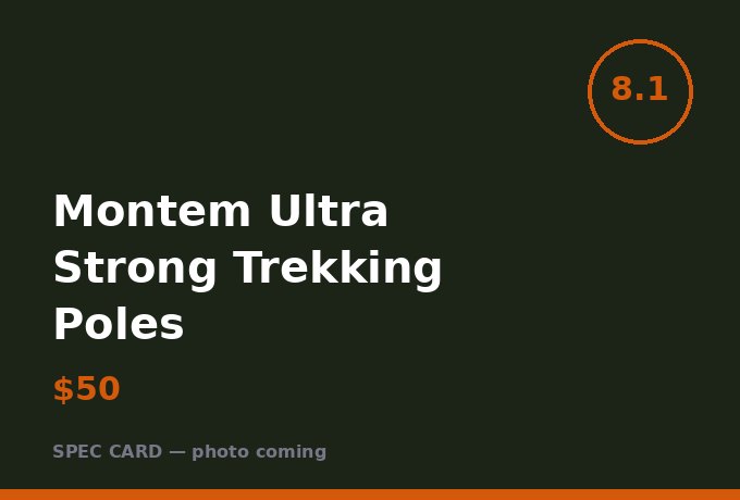 Montem Ultra Strong Trekking Poles