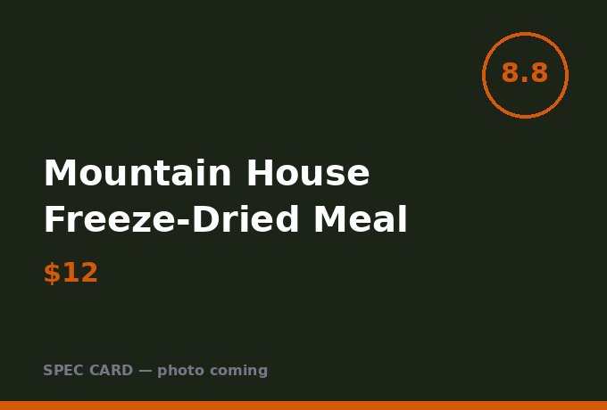 Mountain House Freeze-Dried Meal