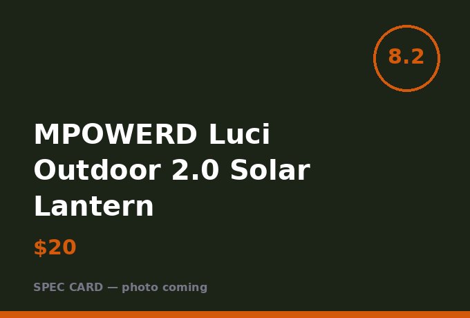 MPOWERD Luci Outdoor 2.0 Solar Lantern