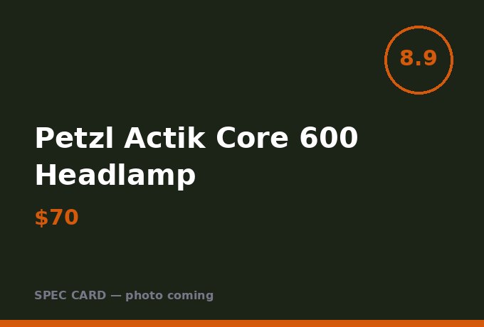 Petzl Actik Core 600 Headlamp