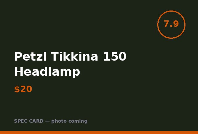 Petzl Tikkina 150 Headlamp