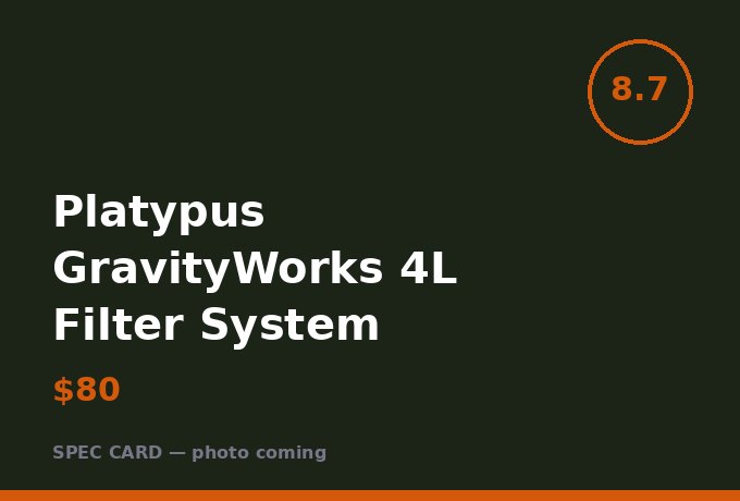 Platypus GravityWorks 4L Filter System