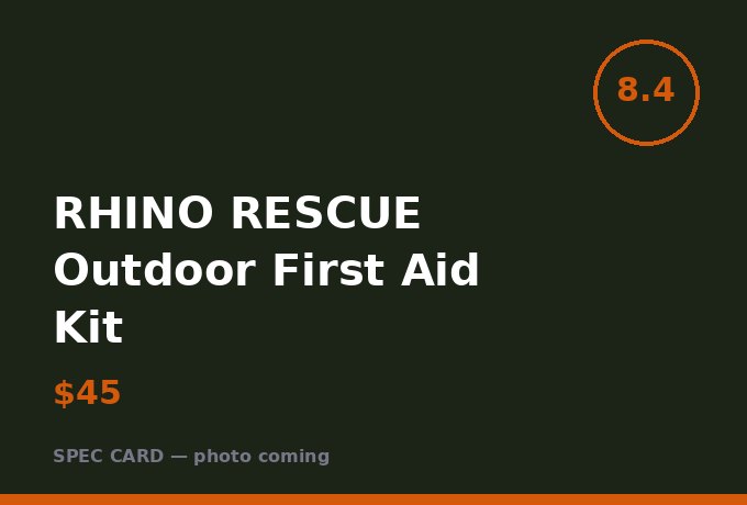 RHINO RESCUE Outdoor First Aid Kit